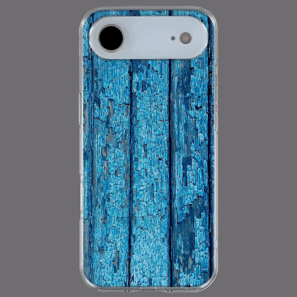Achterkant van iPhone Air TPU hoesje Wood Blue