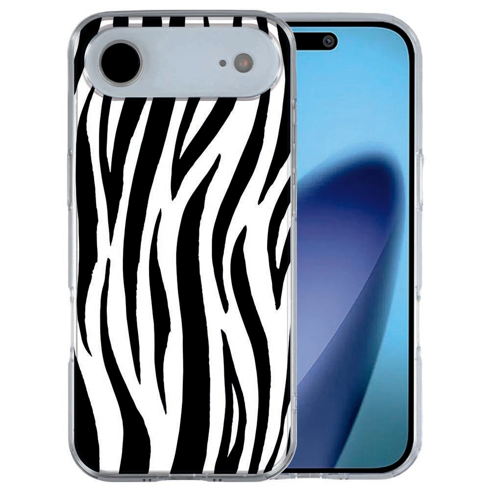 Apple iPhone Air back cover Zebra in zwart en wit gestreept
