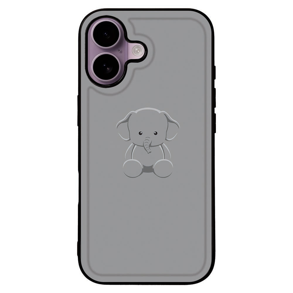 Apple iPhone 17 Backcover Hoesje Baby Olifant afbeelding achterkant
