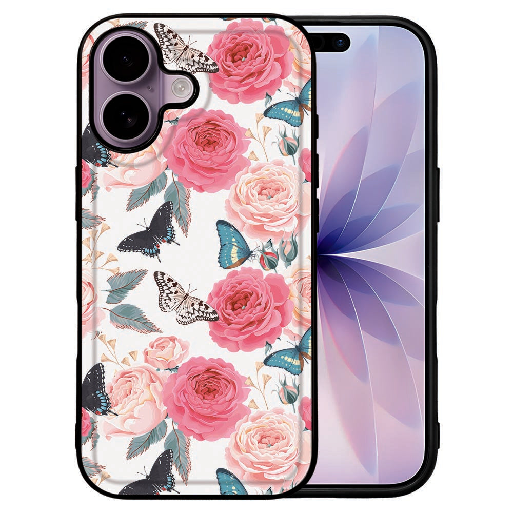 iPhone 17 Telefoonhoesje Butterfly Roses voorzijde