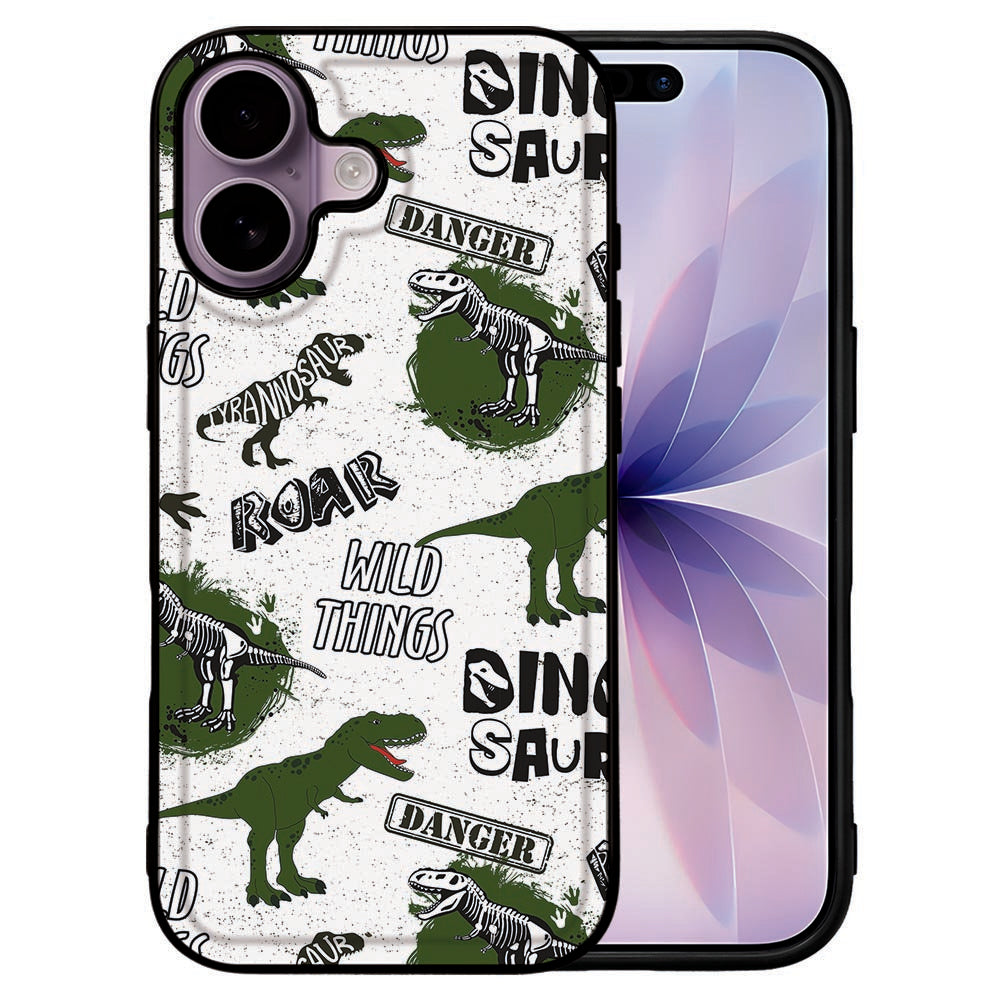TPU Hoesje Apple iPhone 17 Dinosaurus hoesje dinosaurus design aanzicht