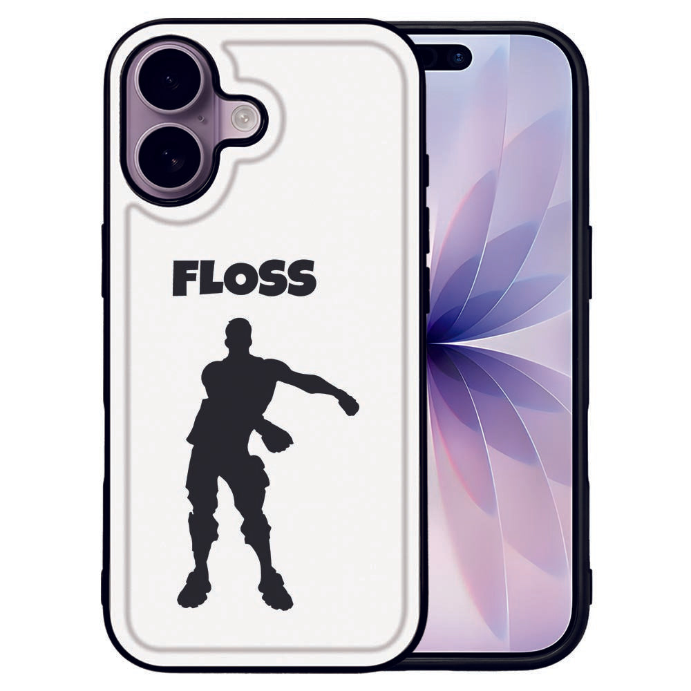 Apple iPhone 17 Backcover Hoesje Floss design Floss aanzicht