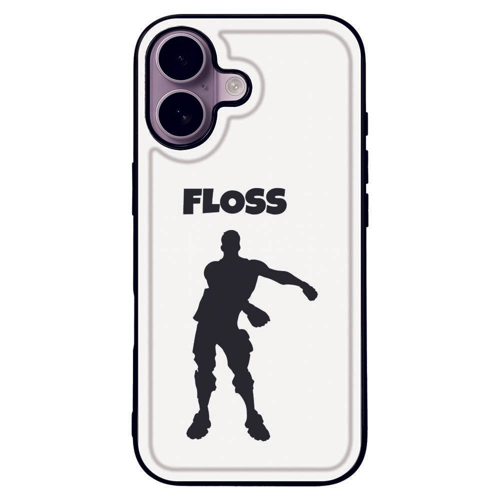 Apple iPhone 17 Backcover Hoesje Floss design Floss achterkant