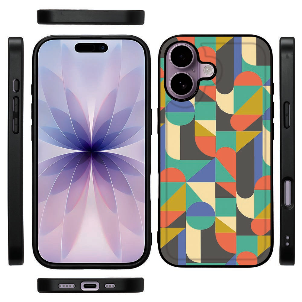 Apple iPhone 17 Hoesje Funky Retro kleurrijk ontwerp aanzicht