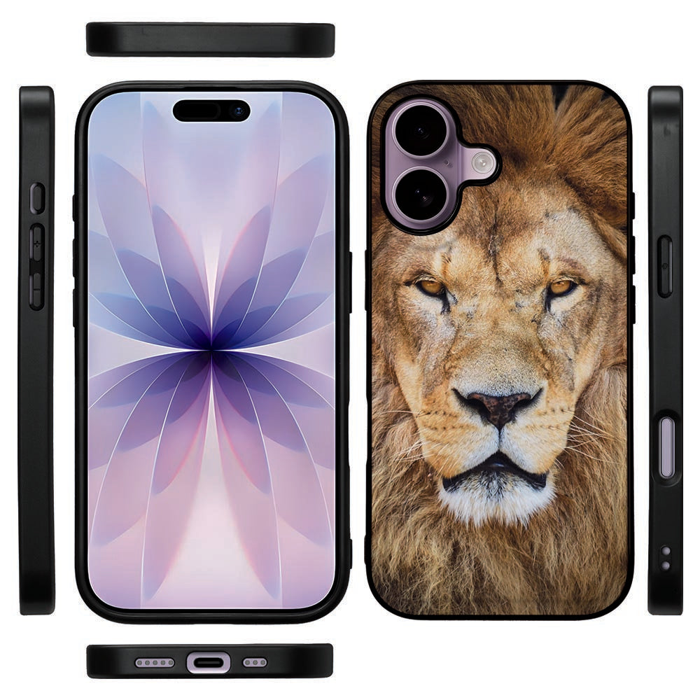Telefoonhoesje Apple iPhone 17 Leeuw leeuwendesign vooraanzicht zijaanzicht achterkant