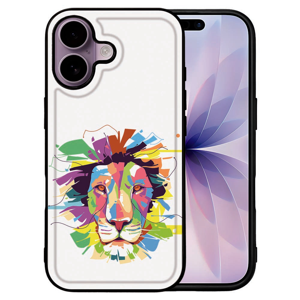 Apple iPhone 17 hoesje Backcover Lion Color voor- en achterkant