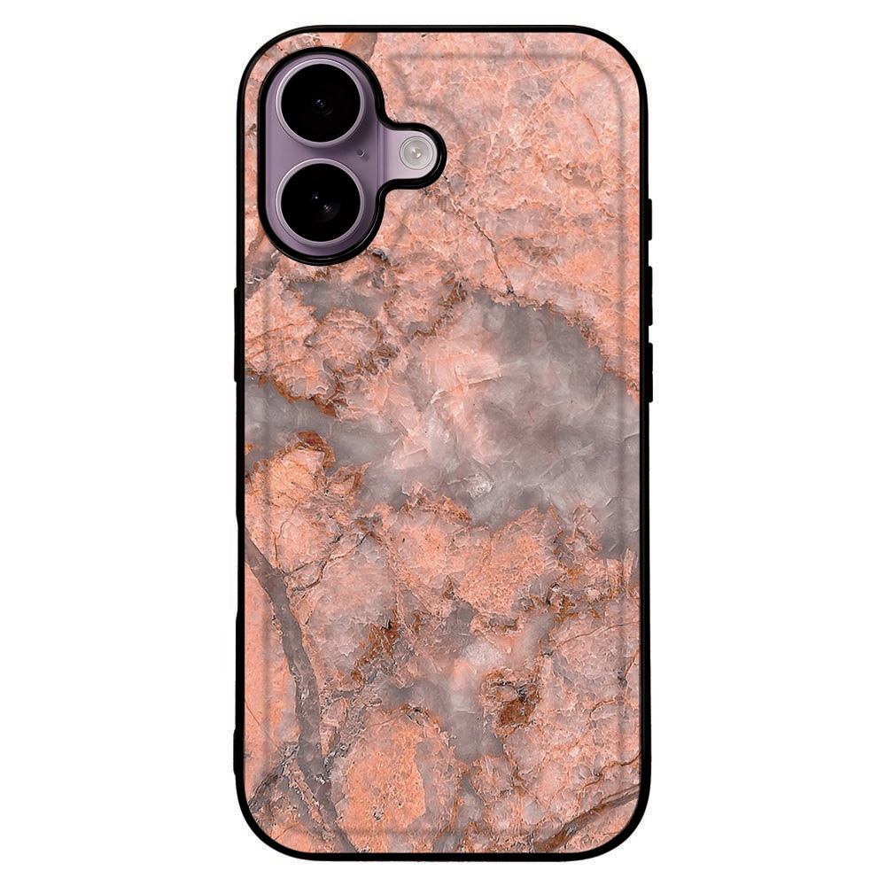 Telefoonhoesje Apple iPhone 17 Marmer Oranje marmer oranje design achterkant