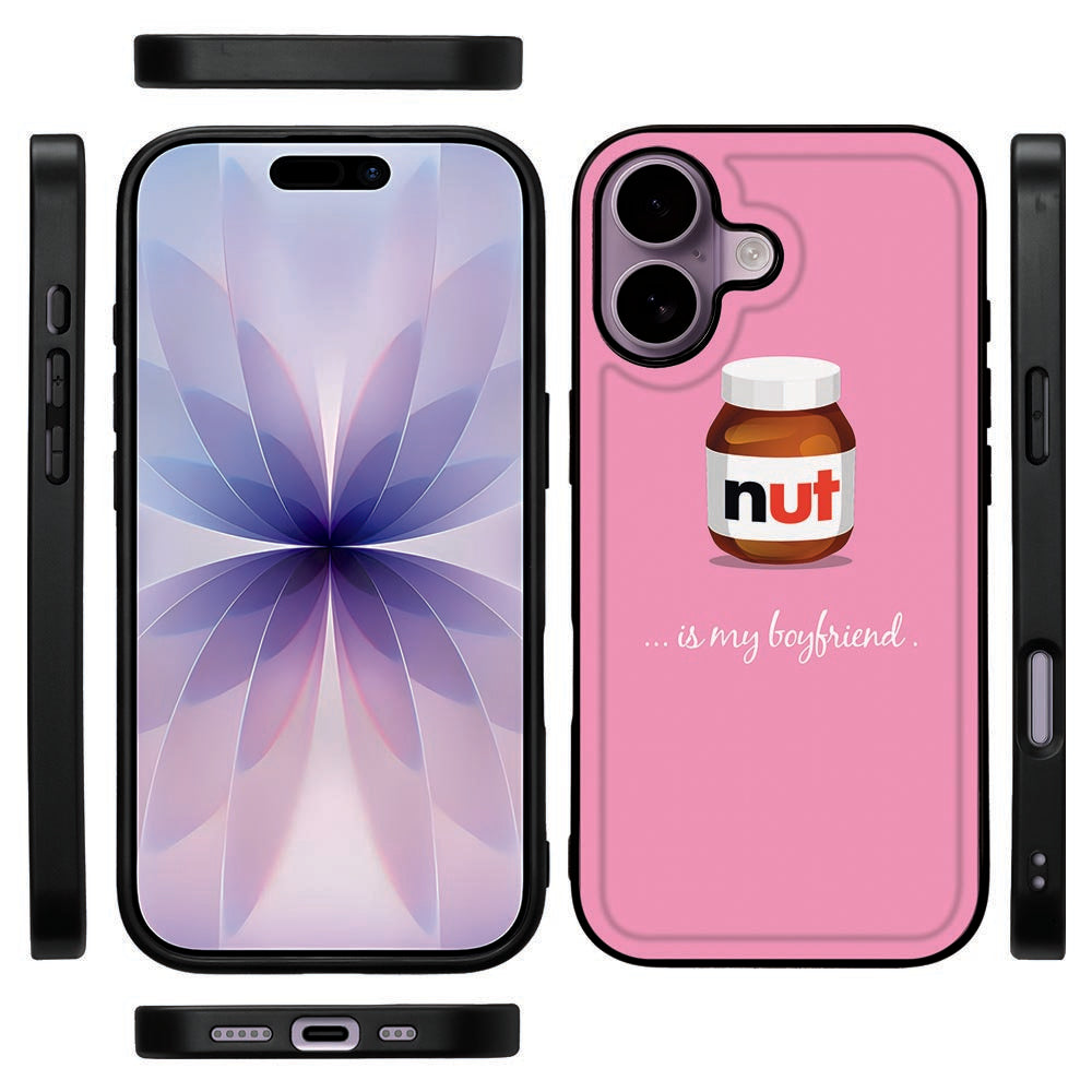 Back Cover Apple iPhone 17 Nut Boyfriend hoesje ontwerp roze aanzicht
