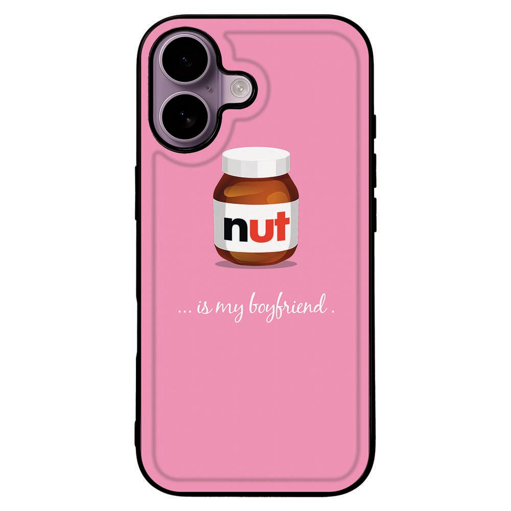 Apple iPhone 17 Back Cover Nut Boyfriend roze ontwerp met potje nut