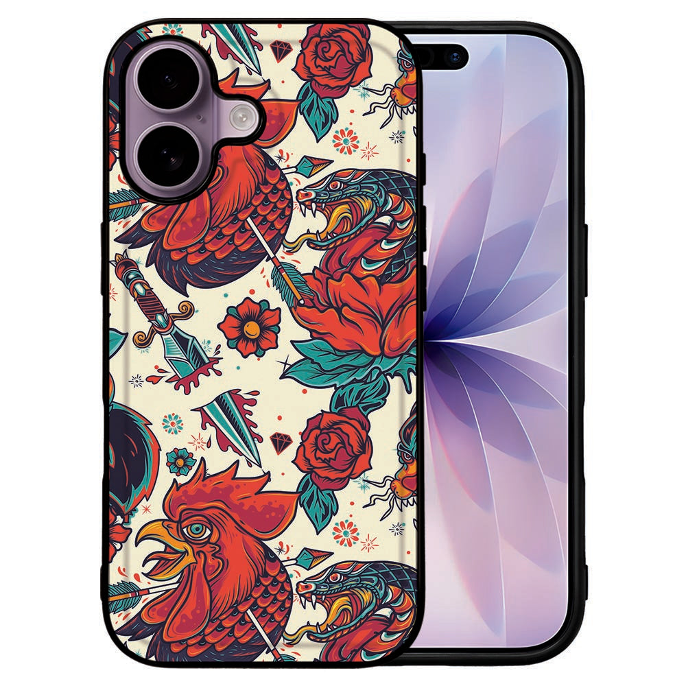Apple iPhone 17 Back Cover iPhone 17 Old Skool retro design voorkant