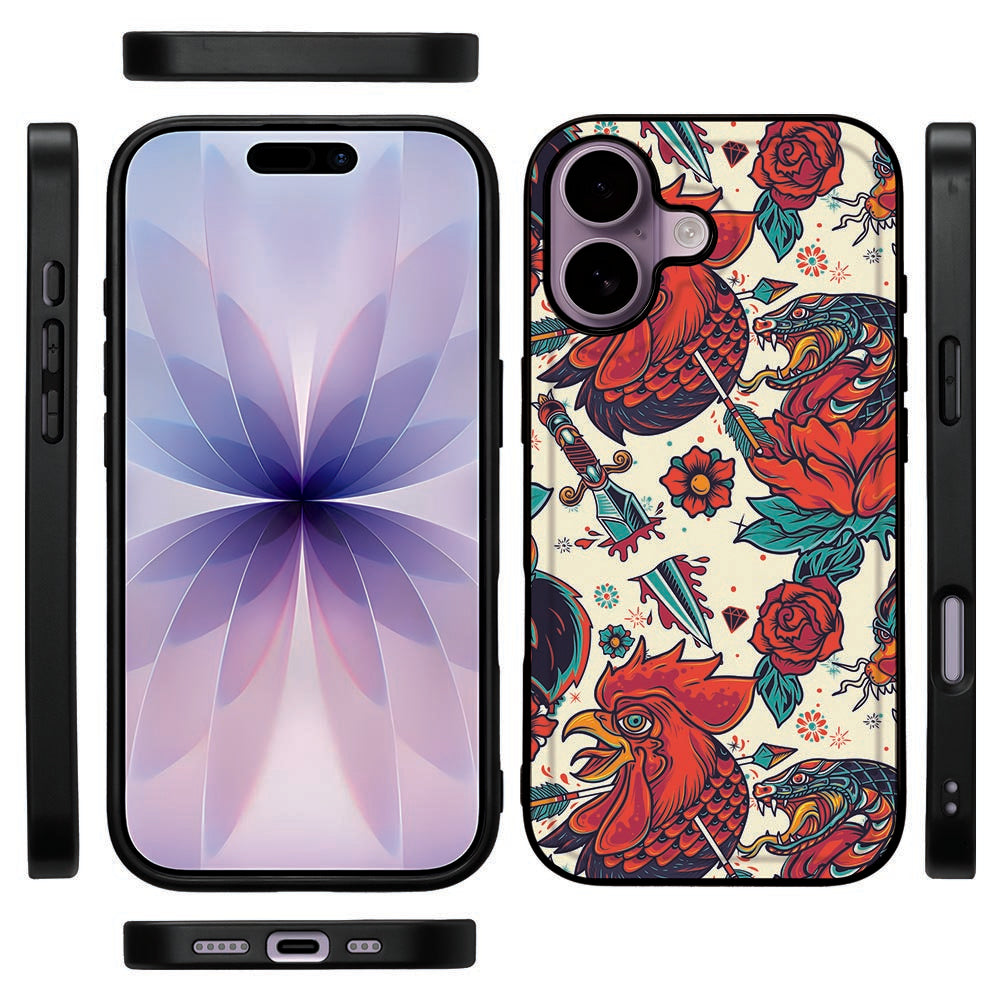 Apple iPhone 17 Back Cover iPhone 17 Old Skool retro design aanzicht