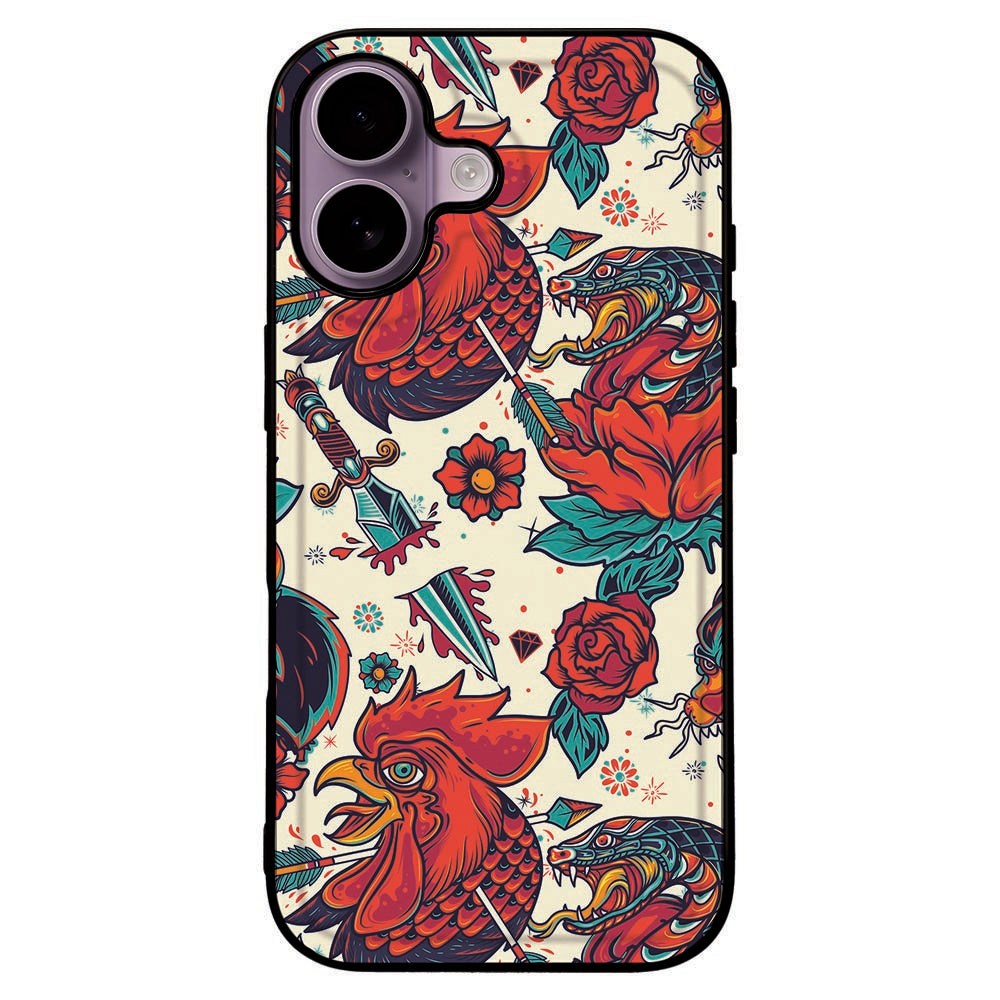 Apple iPhone 17 Back Cover iPhone 17 Old Skool retro design aanzicht
