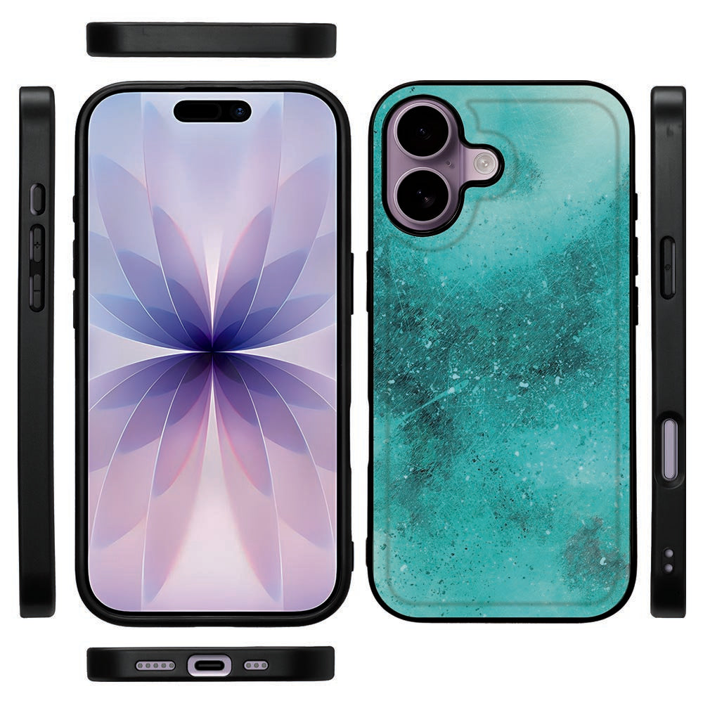Apple iPhone 17 Back Cover iPhone 17 Painting Blue zijaanzicht