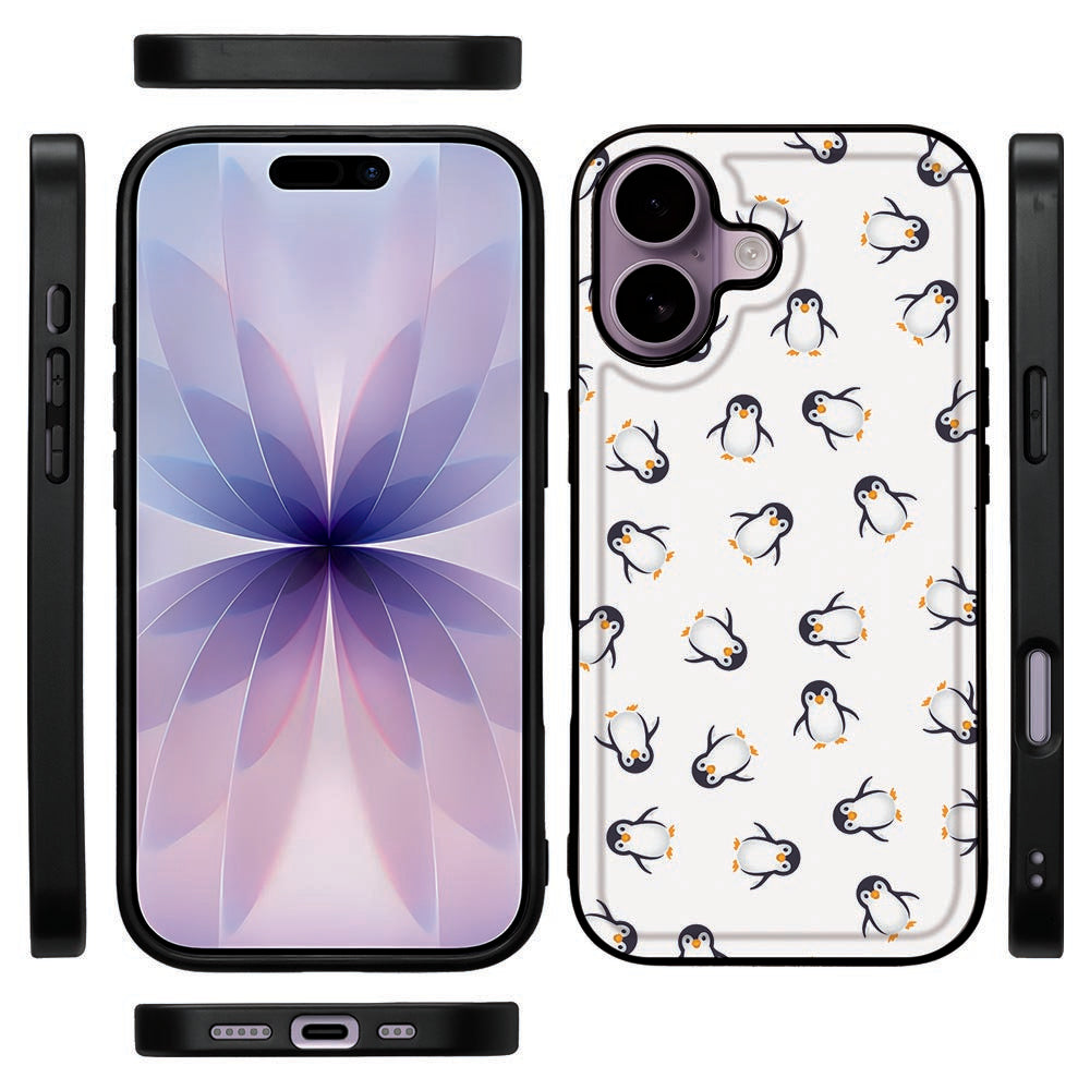 TPU Hoesje Apple iPhone 17 Pinguïn telefoon hoesje pinguïn patroon aanzicht