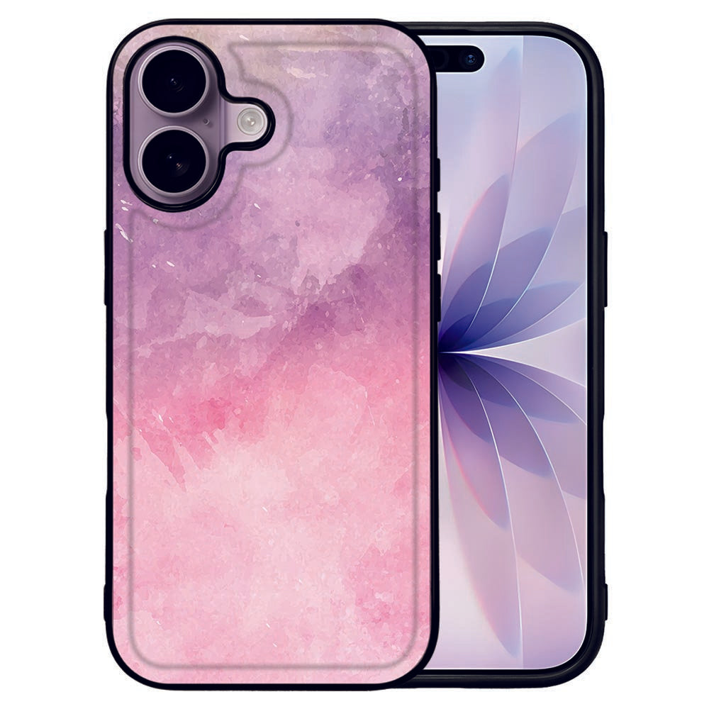Apple iPhone 17 Back Cover Pink Purple Paint achteraanzicht