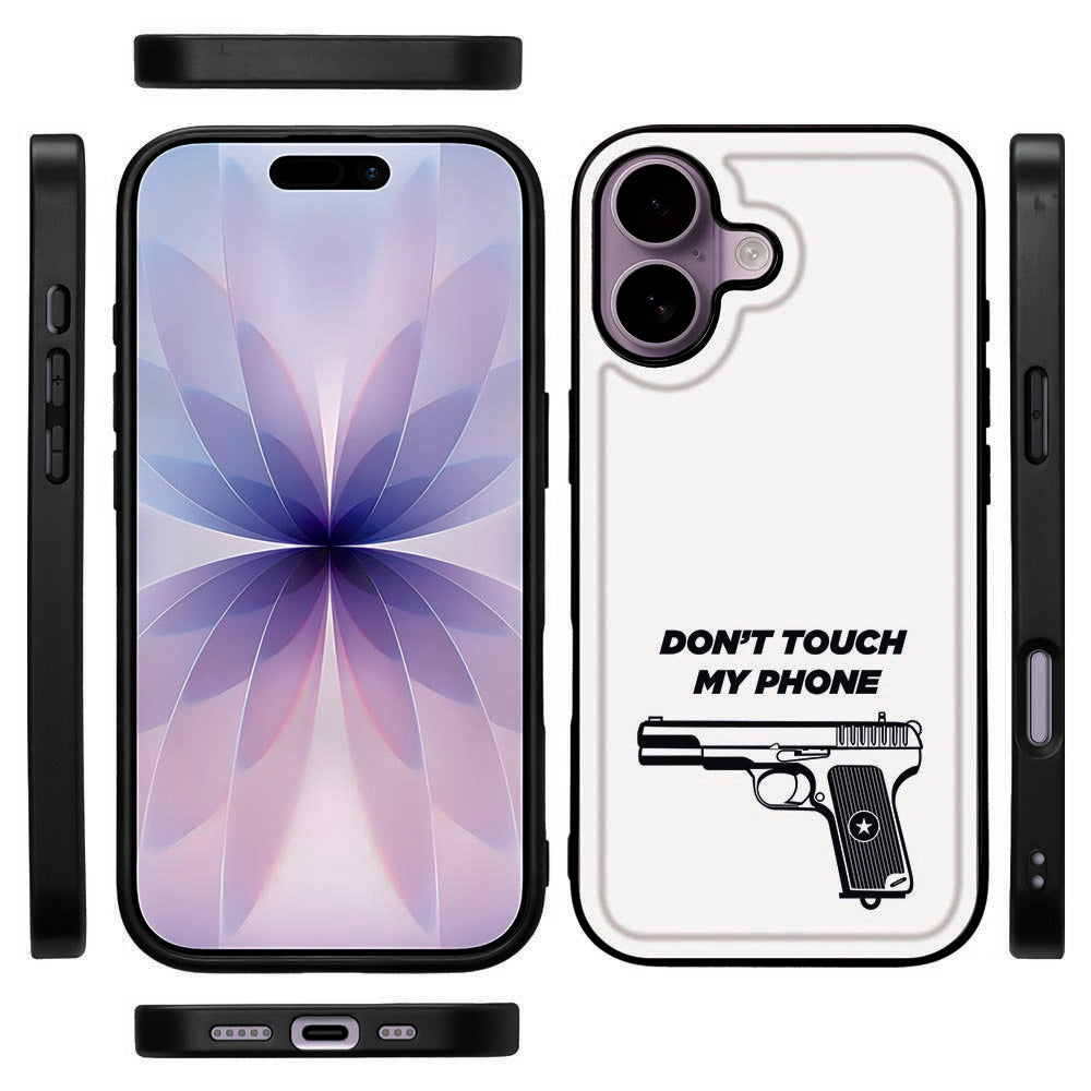 TPU Hoesje iPhone 17 Pistol DTMP case pistol design front