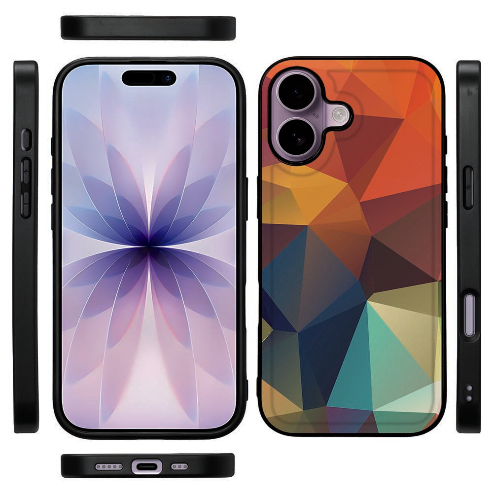 Apple iPhone 17 Backcover Hoesje Polygon Color aanzicht