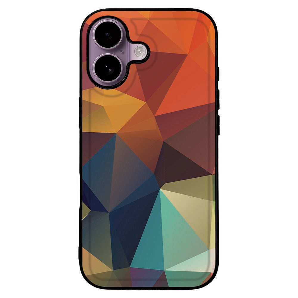 Apple iPhone 17 Backcover Hoesje Polygon Color achterkant