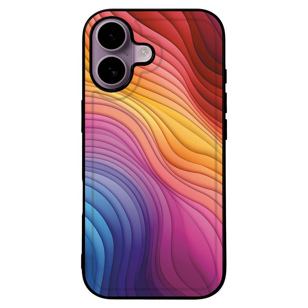 TPU Hoesje iPhone 17 Regenboog designkleur aanzicht
