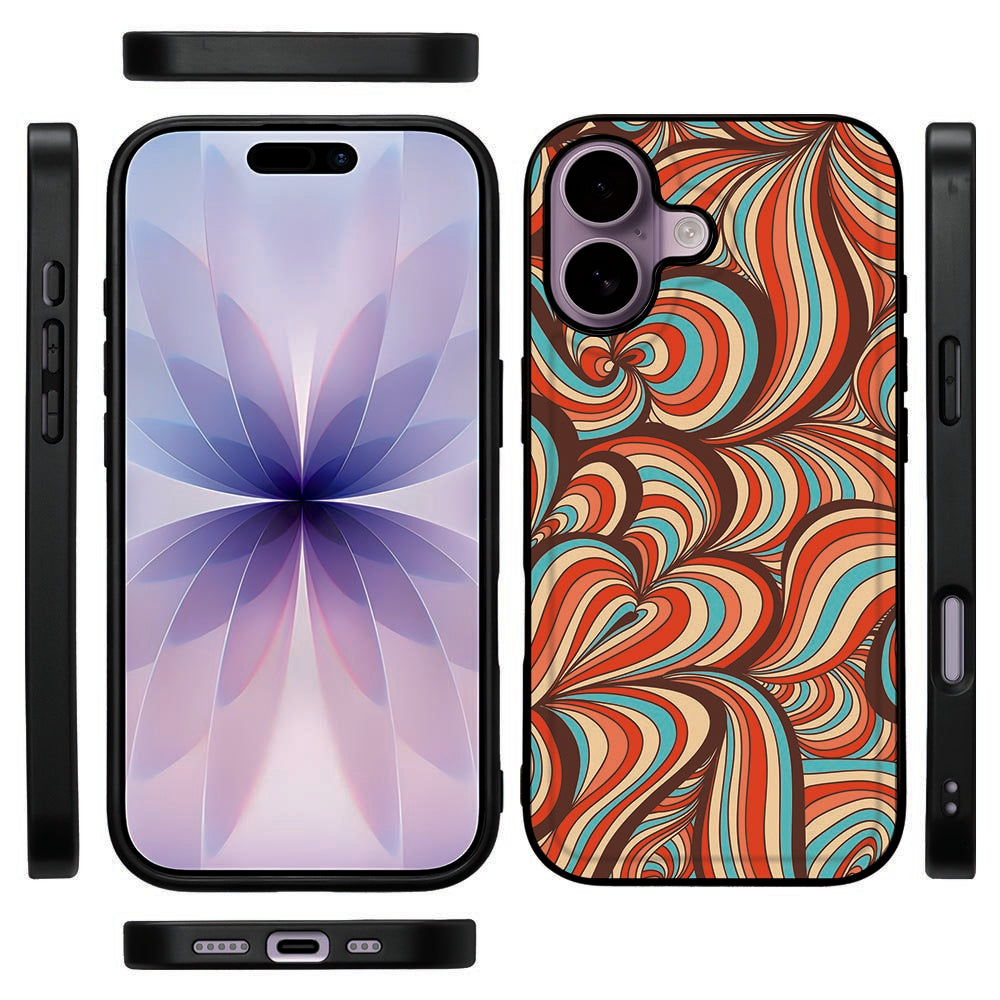Apple iPhone 17 Backcover Hoesje Retro design zijaanzicht