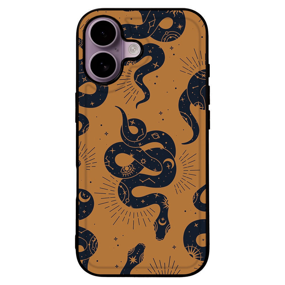 TPU Hoesje Apple iPhone 17 Snakes design slangen aanzicht