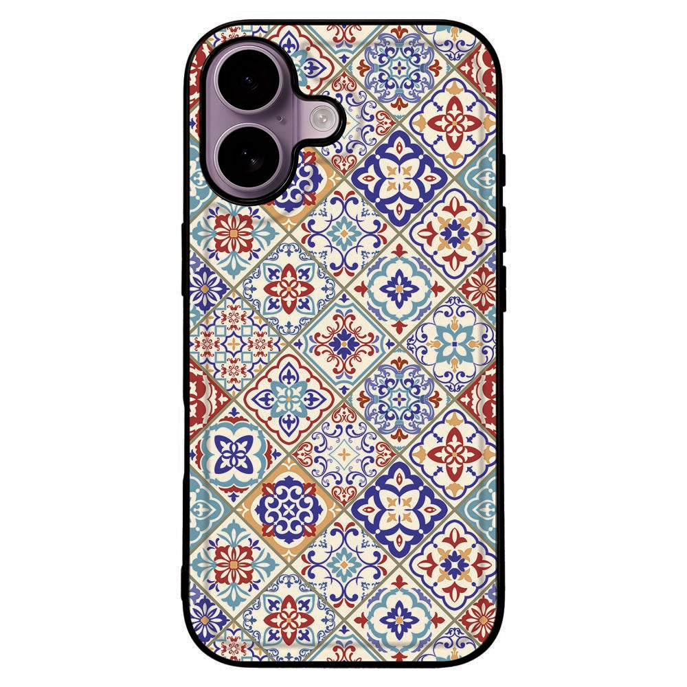 Apple iPhone 17 Beschermhoes Tiles Color achterkant