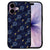 iPhone 17 Back Cover Voetbal hoes voetbalpatroon donkerblauw aanzicht