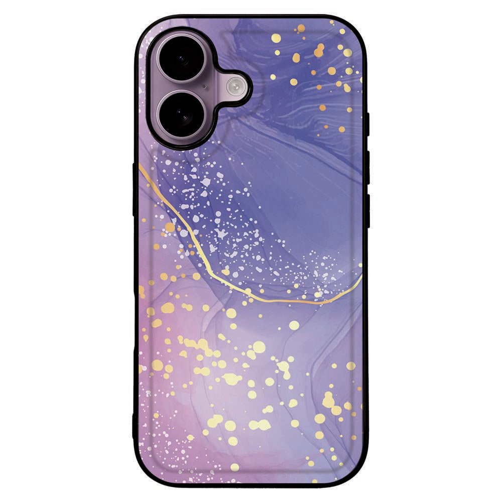 iPhone 17 Back Cover Watercolor Paars achteraanzicht