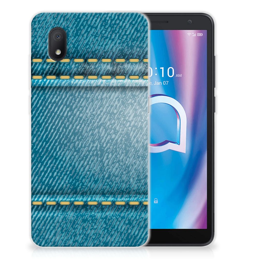 Alcatel 1B (2020) Silicone Back Cover Jeans B2C Telecom