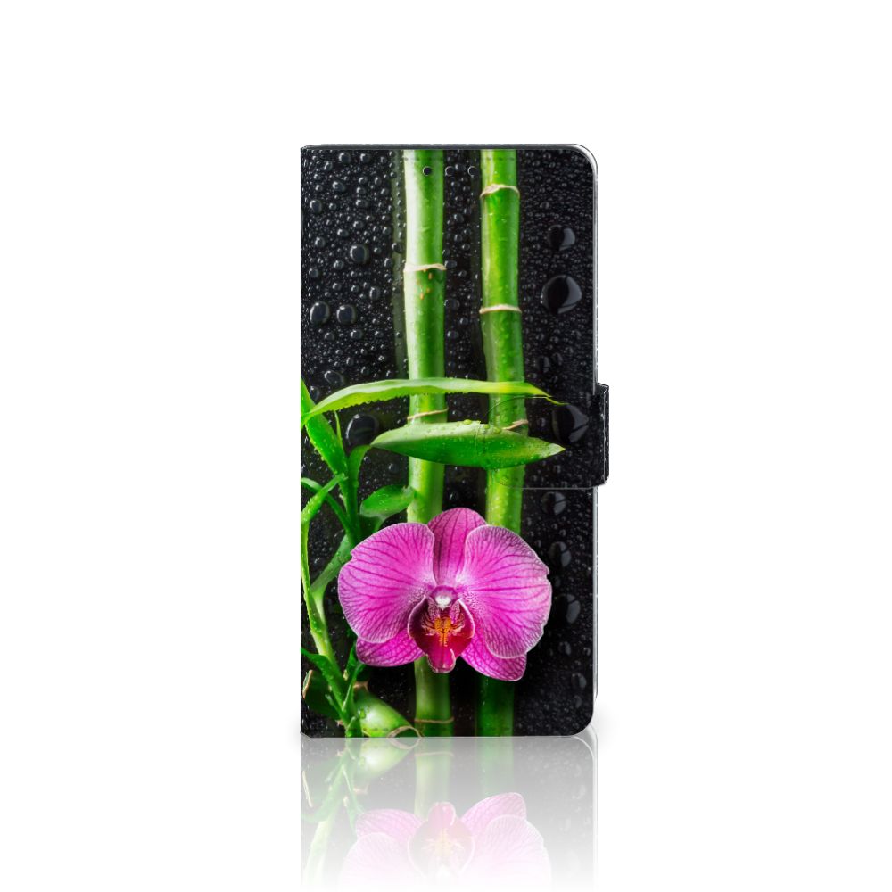 Alcatel 1S (2021) Hoesje Orchidee design orchidee aanzicht