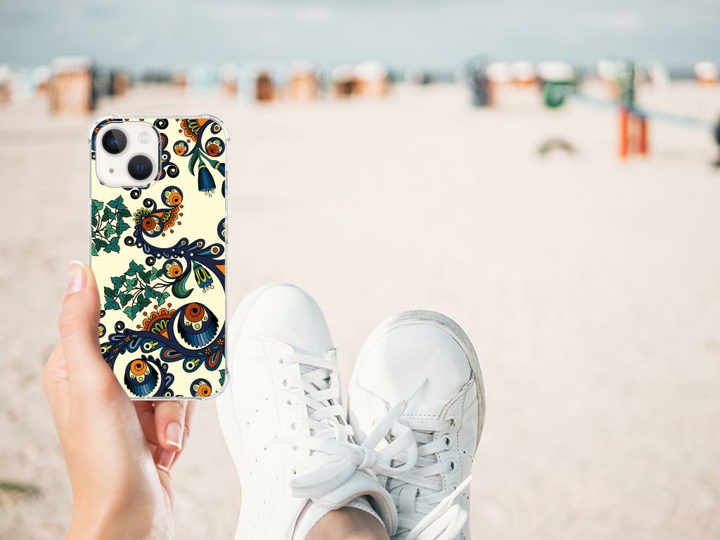 Anti Shock Case iPhone 13 Barok Flower design hand strand