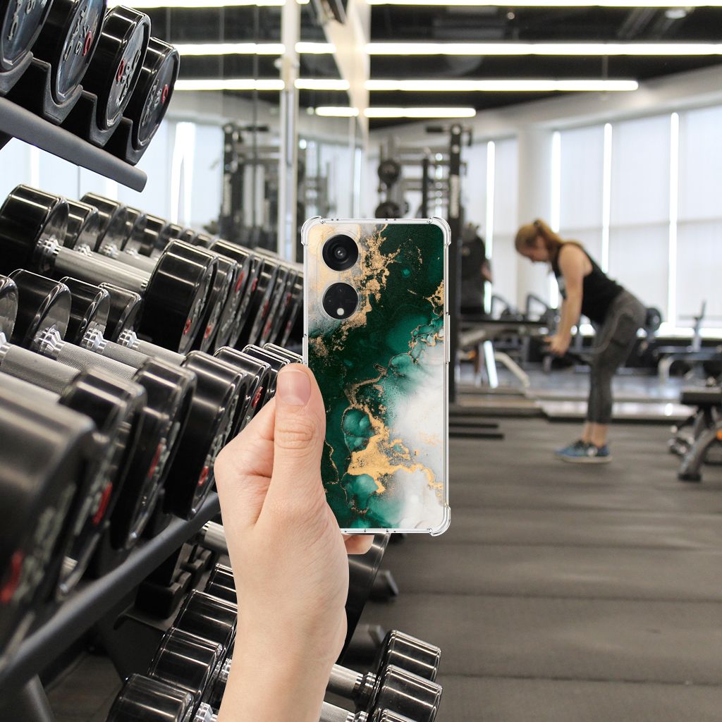 Anti-Shock Hoesje voor OPPO A98 Marmer Groen B2C Telecom