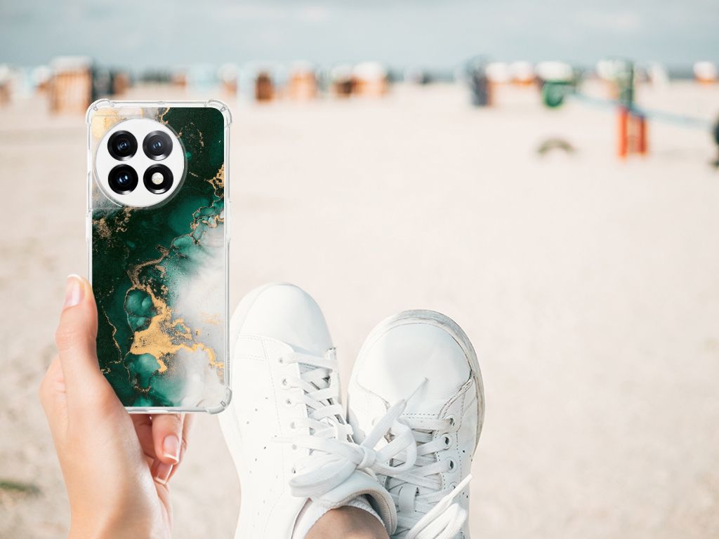 Anti-Shock Hoesje voor OnePlus 11 Marmer Groen B2C Telecom