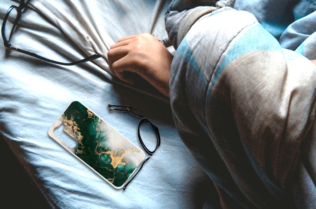 Anti-Shock Hoesje voor Samsung Galaxy S23 Plus Marmer Groen B2C Telecom