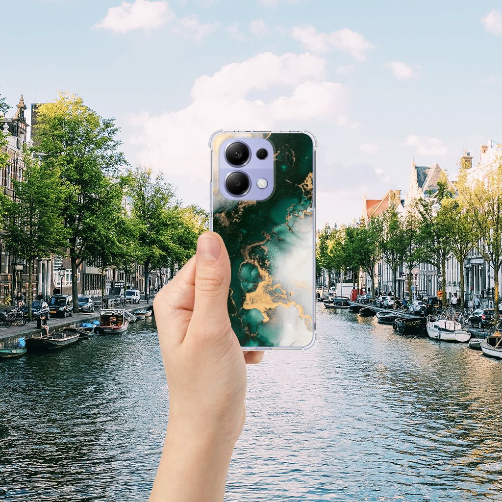 Anti-Shock Hoesje voor Xiaomi Redmi Note 13 4G Marmer Groen B2C Telecom