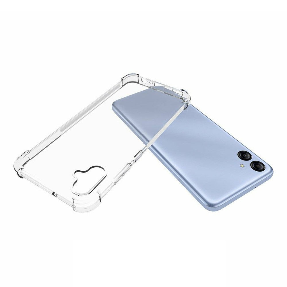 Anti-shock Back Cover voor de Samsung Galaxy A04e Transparant