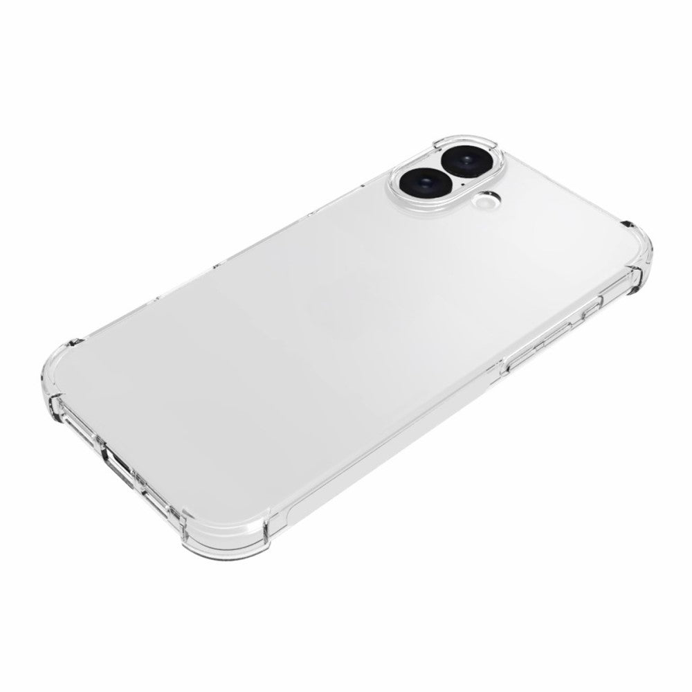 Apple iPhone 16 Plus Anti-shock Back Cover Transparant achterkant