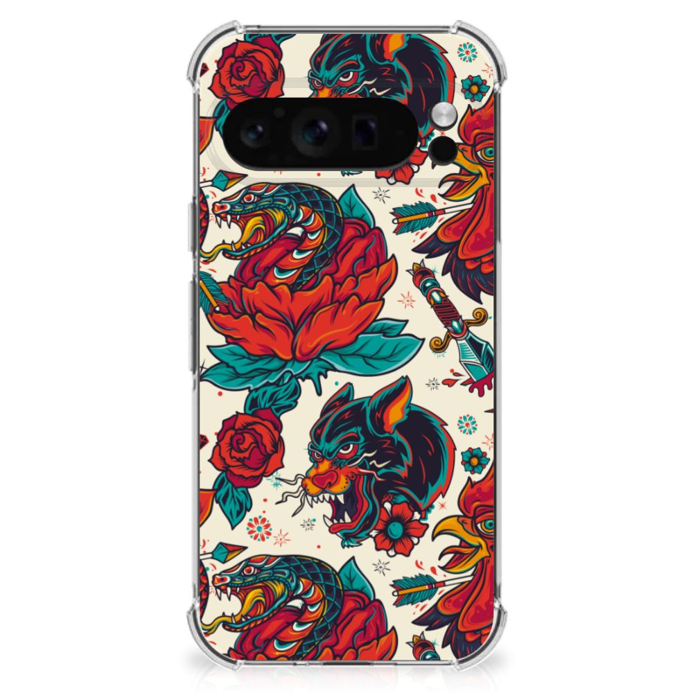 Google Pixel 9 Pro XL Anti-shock Hoesje met foto Old Skool voorzijde