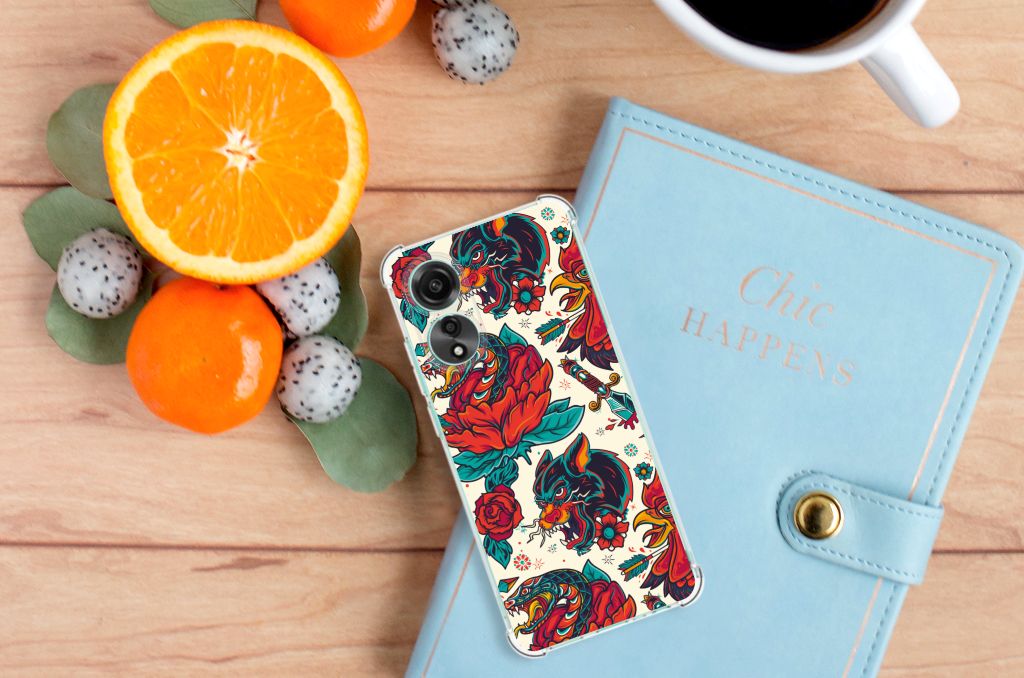 Anti-shock Hoesje met foto voor OPPO A78 4G Old Skool B2C Telecom