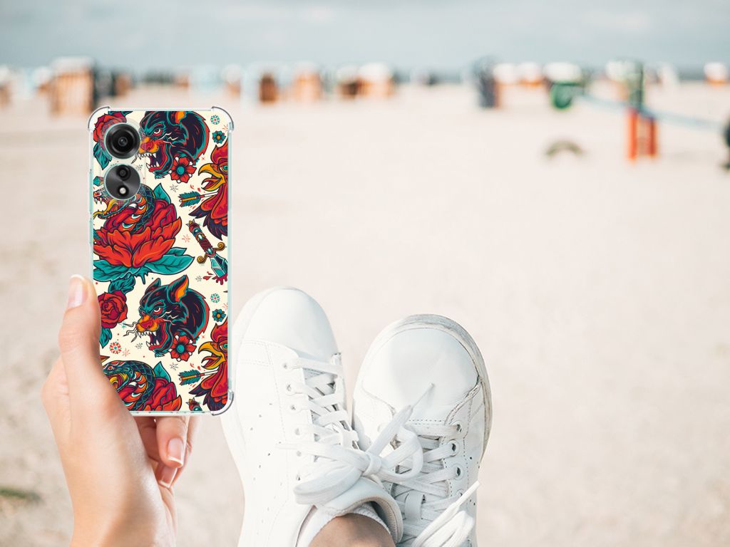 Anti-shock Hoesje met foto voor OPPO A78 4G Old Skool B2C Telecom