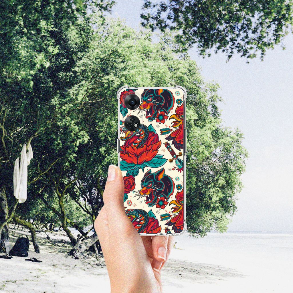 Anti-shock Hoesje met foto voor OPPO Reno8 T 4G Old Skool B2C Telecom