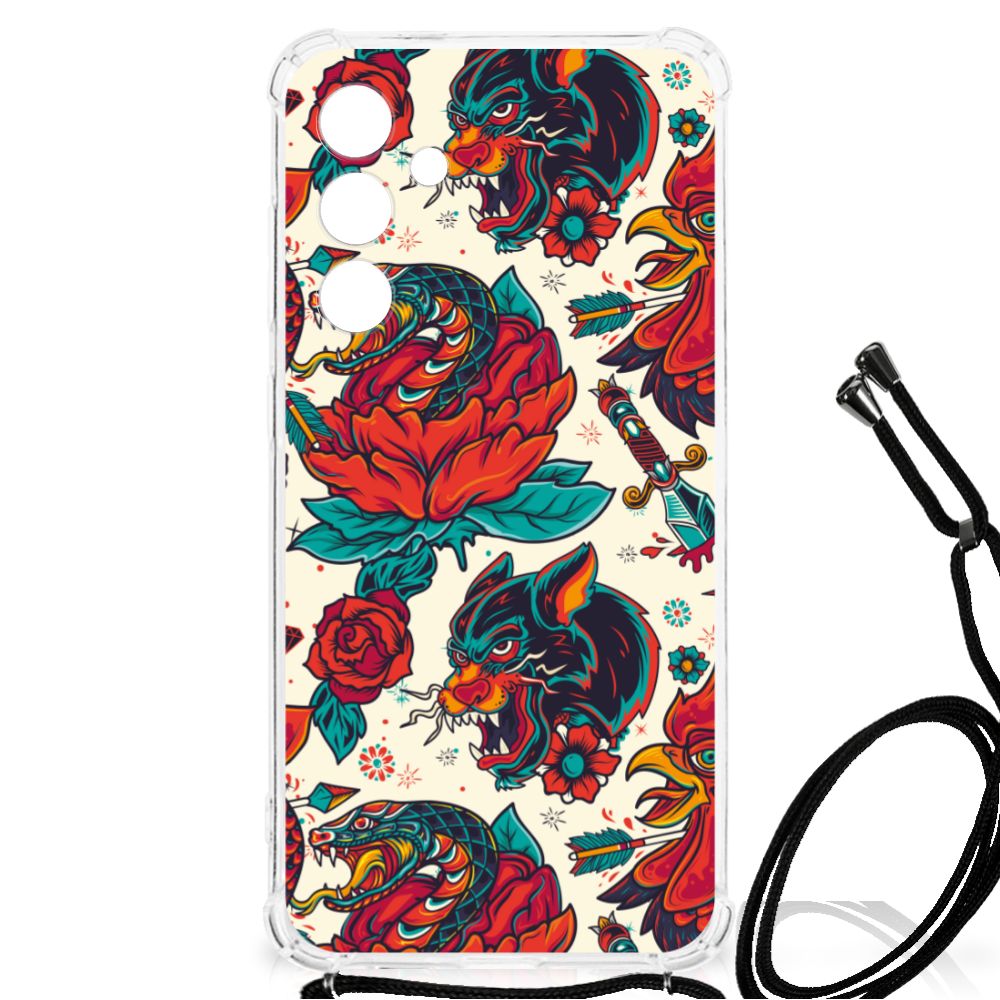 Samsung Galaxy A55 Anti-shock Hoesje met foto Old Skool design voorzijde