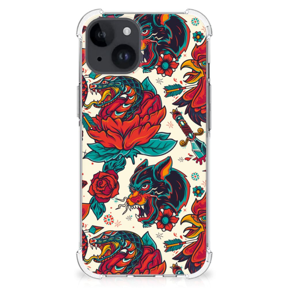 Anti-shock Hoesje met foto voor iPhone 15 Plus Old Skool B2C Telecom