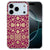 iPhone 17 Pro Max TPU hoesje met roze barok patroon en sierlijke ornamenten