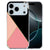 iPhone 17 Pro Max TPU hoesje met abstracte zwart-roze vormen