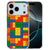 iPhone 17 Pro Max TPU hoesje met geometrisch blokken patroon