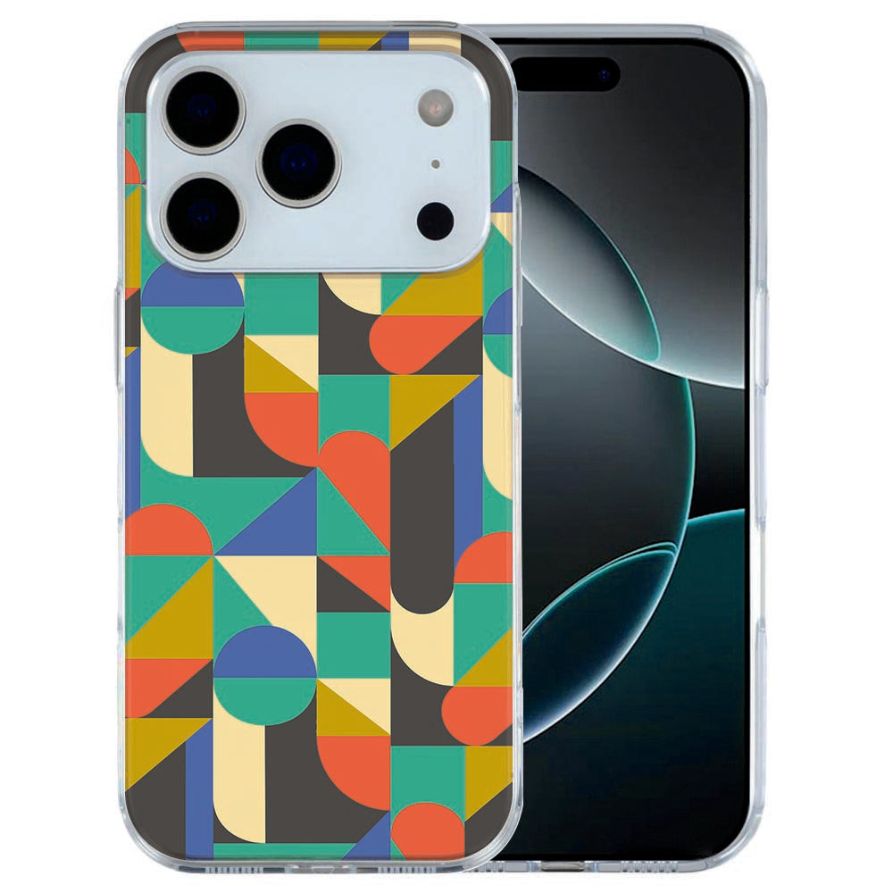 iPhone 17 Pro Max TPU hoesje met funky retro print in 70s stijl