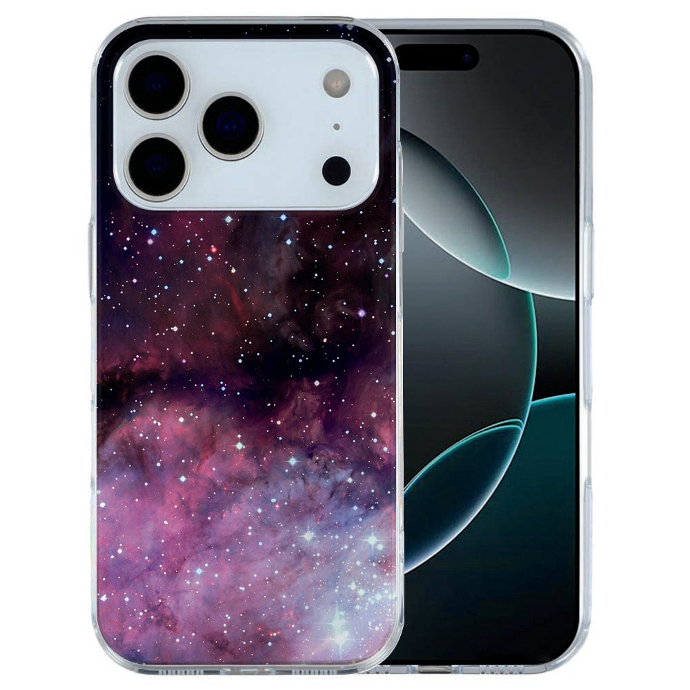 iPhone 17 Pro Max TPU hoesje met galaxy print en sterrennevels