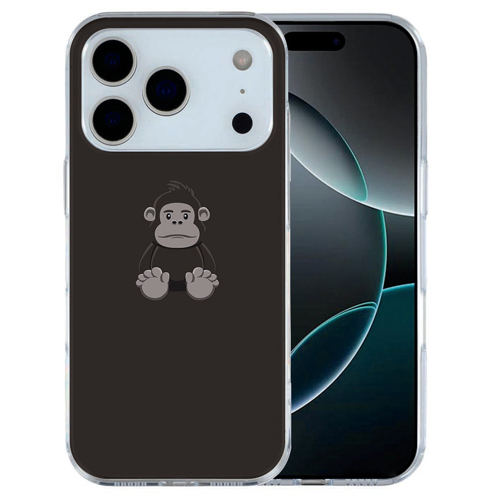 iPhone 17 Pro Max TPU hoesje met krachtige gorilla illustratie