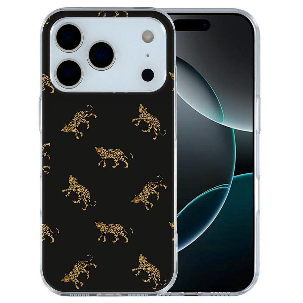iPhone 17 Pro Max TPU hoesje met illustratie van meerdere luipaarden